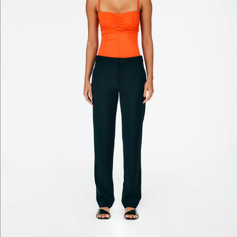 Tibi // NWT Tropical Wool Elfie Trouser, Black